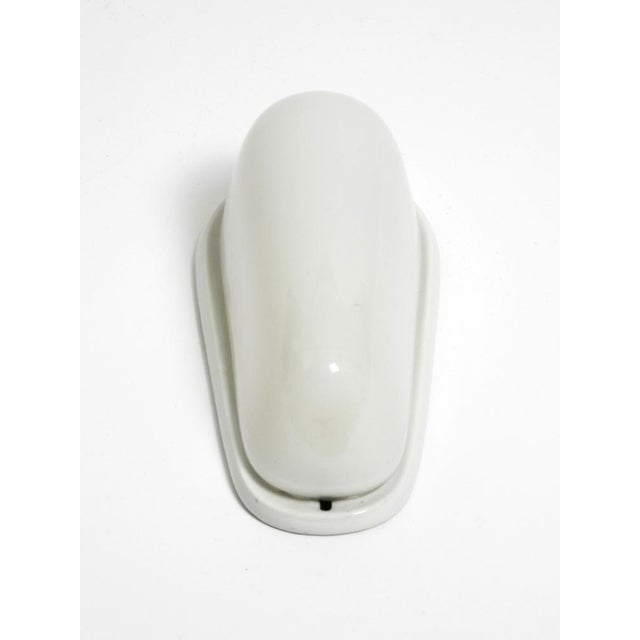 1950s Mid-Century Modern Wagenfeld Glass Ceramic Wall Lamp by Wilhelm Wagenfeld for Lindner, 1950s For Sale - Image 5 of 12