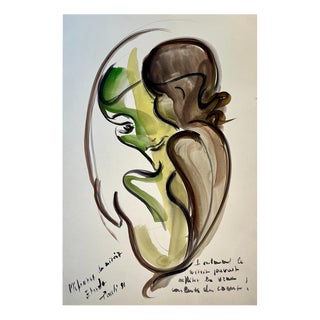 Gilbert Pauli, Distrust of the Mirror, 1991, Watercolor For Sale
