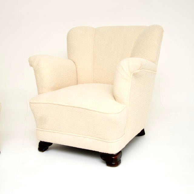 Wood Vintage Danish Club Chairs, 1940, Set of 2 For Sale - Image 7 of 11