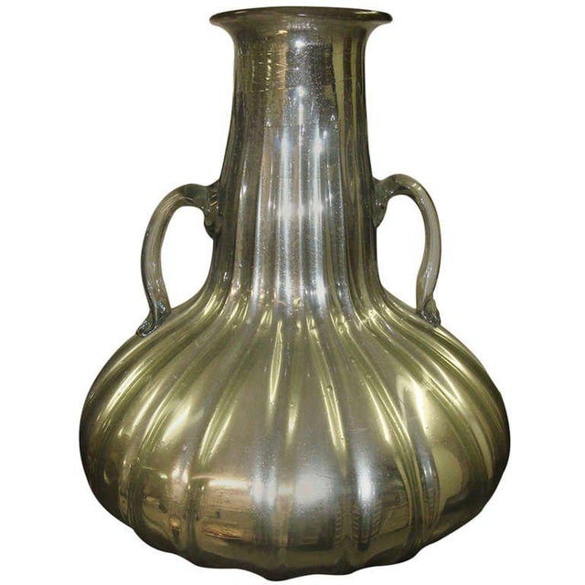 Mid-Century Mercury Glass Vase For Sale In Chicago - Image 6 of 6