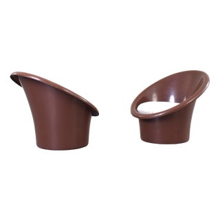 Skopa Lounge Chairs by Ole Gjerløv-Knudsen and Torben Lind for Ikea, 1970s, Set of 2 For Sale