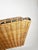 Rattan, Metal and Brass Magazine Rack, France, 1950s For Sale - Image 6 of 10