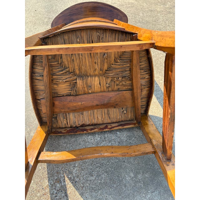 Brown Antique Prie-Dieu (Prayer Chair) With Rush Seat For Sale - Image 8 of 8