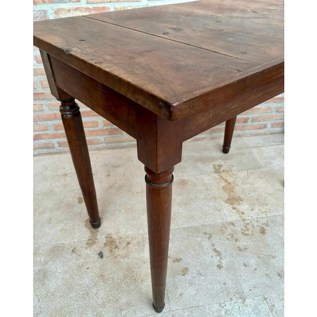 19th Century French Oak Worktable, 1890s For Sale - Image 12 of 18