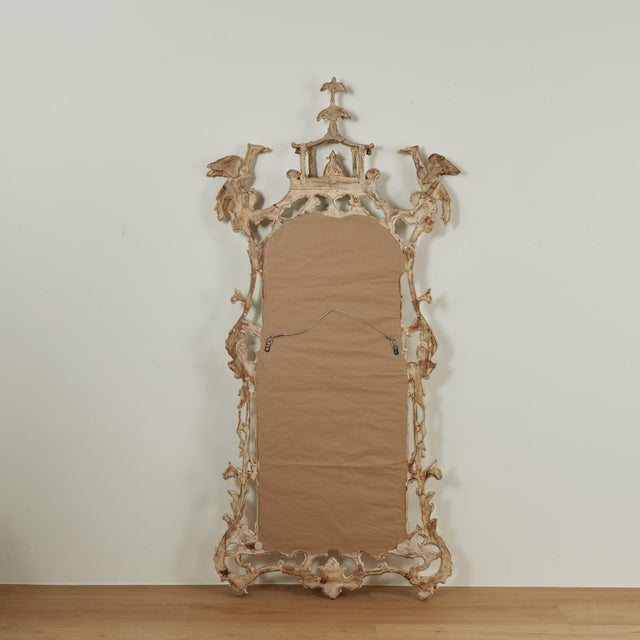 Vintage Italian Chinese Chippendale Pagoda Sytle Wall Mirror For Sale - Image 10 of 10