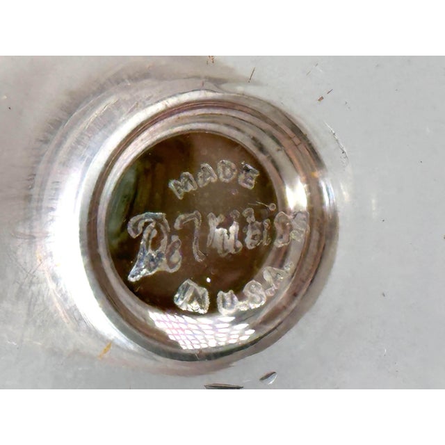 White DeVilbiss Art Deco Perfume Bottle: Gold Gilt Floral Etchings, c. 1920s For Sale - Image 8 of 10