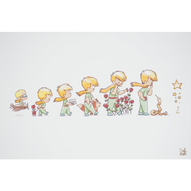 Antoine De Saint-Exupery, Les aventures du Petit Prince, Lithograph For Sale