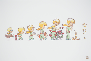Antoine De Saint-Exupery, Les aventures du Petit Prince, Lithograph