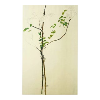 Egon Schiele Lithograph 28 Young Tree 1968 For Sale