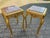 1990s French Louis XVI Gold Pink Marble Side Tables Pair For Sale - Image 15 of 17