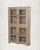 1930s Vintage Indian Glass Armoire | Antique Bleached Wood Cabinet | Wabi Sabi Display Cabinet | Rustic Home Decor For Sale - Image 5 of 6