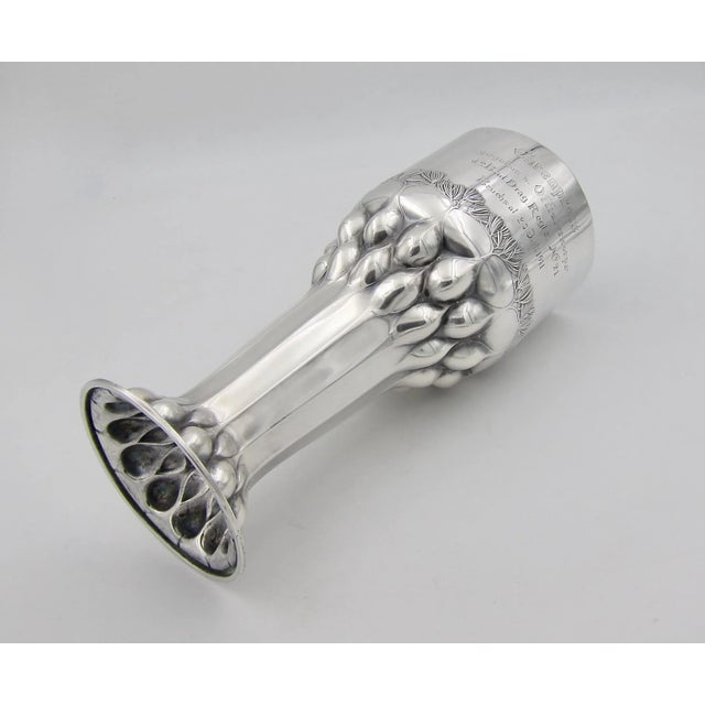 Art Nouveau Orivit Jugendstil Silver Trophy Vase From Germany For Sale - Image 3 of 13