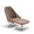Milo Baughman for Thayer Coggin Mid Century Walnut and Chrome Tufted Lounge Chair and Ottoman For Sale - Image 9 of 9