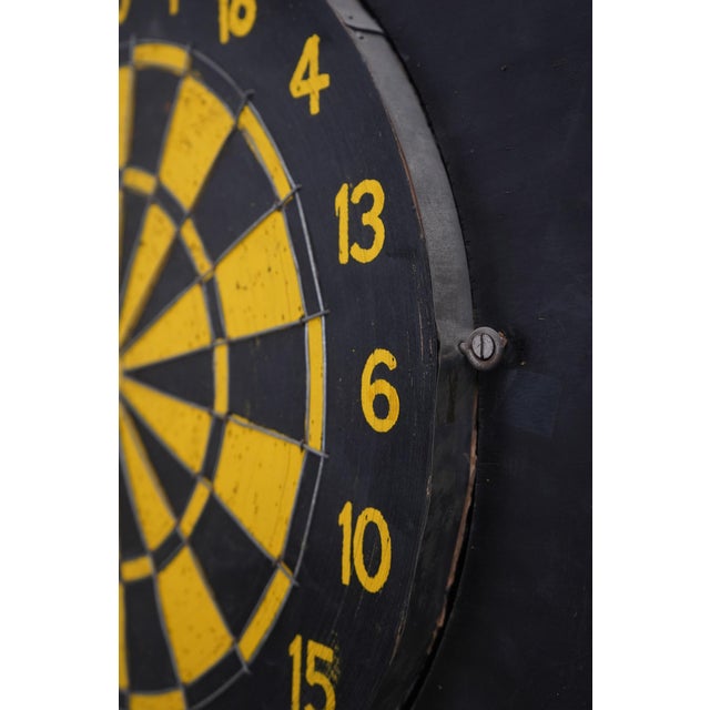 Vintage Feudal Oak Hanging Dart Board Cabinet For Sale In Philadelphia - Image 6 of 17