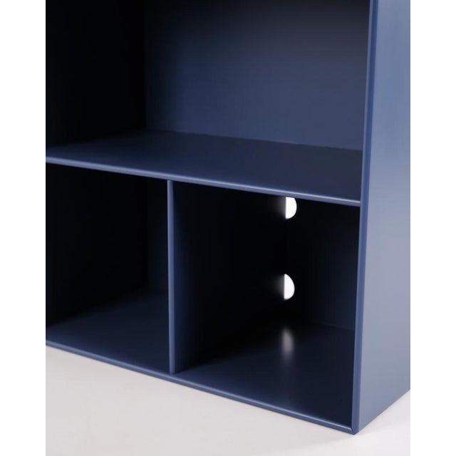 Blue Blue Bookcase with 3 Shelves from Montana, 2010 For Sale - Image 8 of 14