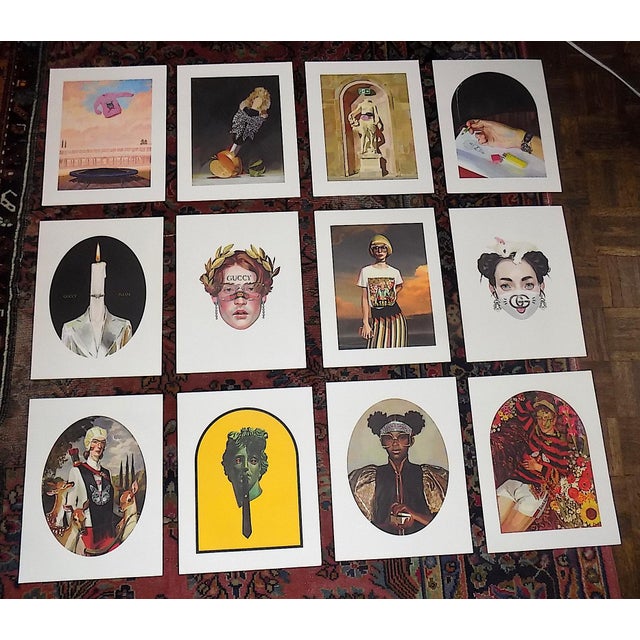 Pink Vintage Gucci Ignase Monreal Lithographs - Set of 12 For Sale - Image 8 of 8