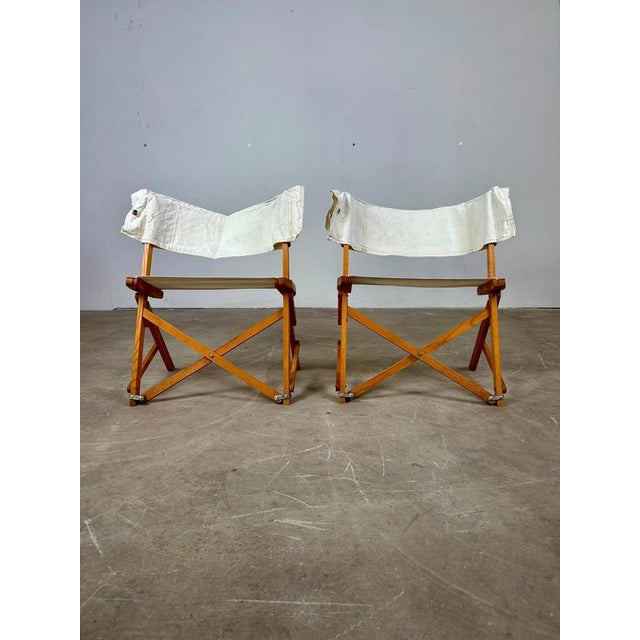 Praia Folding Chairs by Pier Giacomo Castiglioni for Gavina, 1960s, Set of 2 For Sale - Image 3 of 9