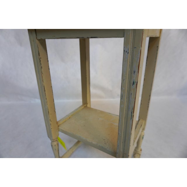 1990s Small Painted Wood Side Table For Sale - Image 9 of 14