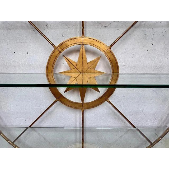 Stone Marco Polo Shelf in Gilt Wrought Iron from Maison Fournier For Sale - Image 7 of 12