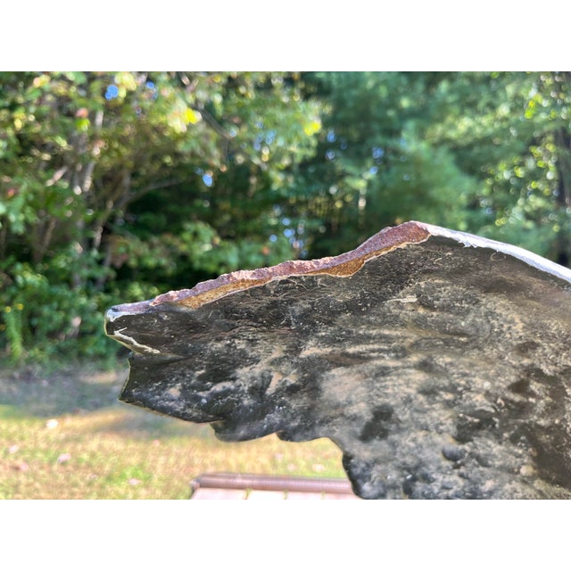 Metal Large Antique Cast Iron Eagle Sculpture For Sale - Image 7 of 12