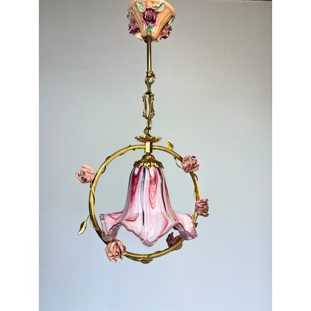 Elevate your interior with this breathtakingly rare, vintage Italian-style masterpiece. Featuring an exquisite blend of...