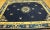 Art Deco 1920s Blue Navy Medallion Antique Chinese Peking Carpet 9'2" X 11'8" Knotted Wool Rug For Sale - Image 3 of 12