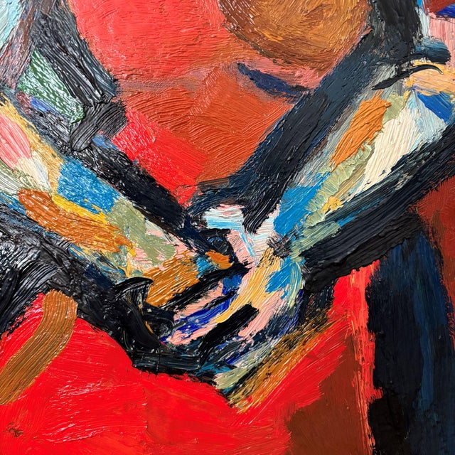 A.R. Seidel, Jannie, Oil on Linen, 1960s-1970s For Sale - Image 10 of 12