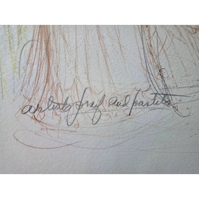 1980s Edna Hibel "Ursina" - Li365 - Signed Artist’s Proof- 12.5x18.5 Child Portrait Unframed For Sale - Image 6 of 8