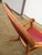 Antique Carved Oak Green Man Rocking Chair in Red Tufted Leather ~ Northwind Face For Sale - Image 13 of 17