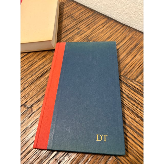 Massive Vintage Crimson & Red - Orange Hardcover Book Stack - Set of 6 - Gold Font Palette - Mid-Century Modern Library Decor For Sale - Image 12 of 14