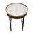 French Louis XVI Style Ebonized Bouillotte Table With Carrara Marble Top For Sale - Image 3 of 9
