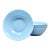 Vintage Blue Opaline Glass Bowls Set of Four For Sale