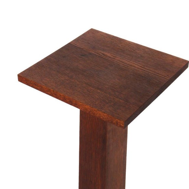 Antique Stickley School Arts & Crafts Mission Oak Plant Stand C1920 For Sale - Image 6 of 13