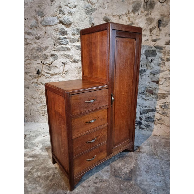 Antique French Oak Storage Cabinet, 1920s For Sale - Image 17 of 17