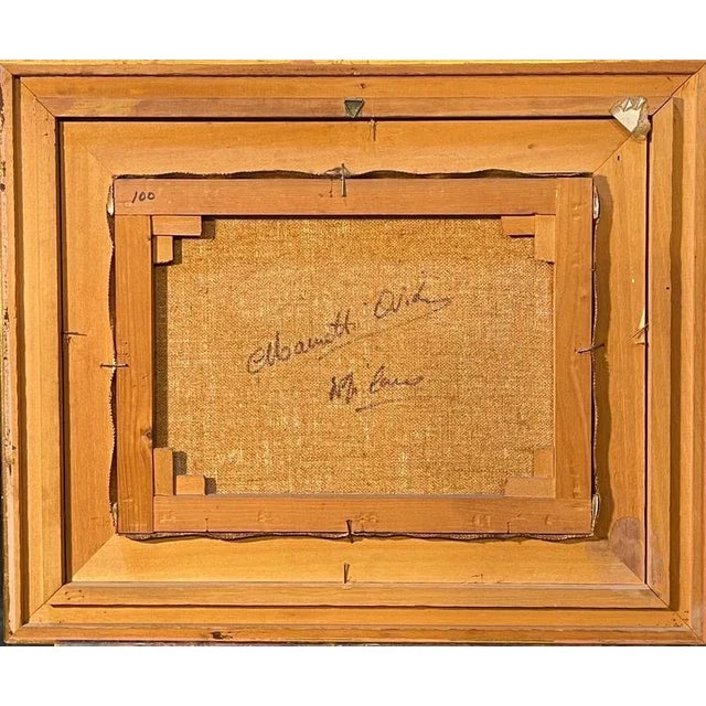 Ovidio Manetti, Rural Night Scene, Oil on Canvas, Framed For Sale - Image 3 of 7