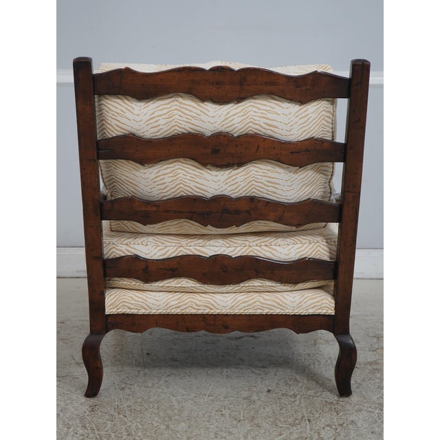 Chaddock Guy Chaddock Country French Zebra Print Chair & Ottoman For Sale - Image 4 of 18