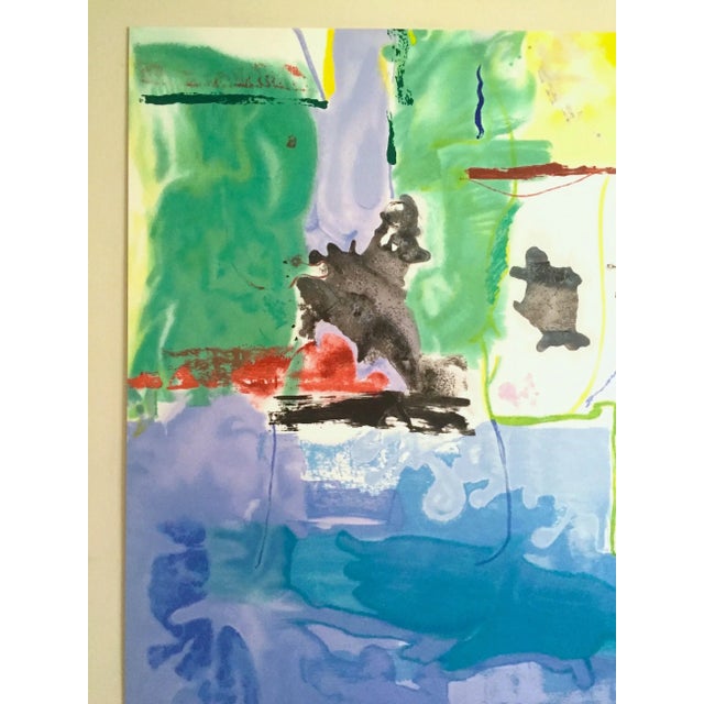 Various Artists Helen Frankenthaler Vintage Abstract Expressionist Limited Edition Large Hand Pulled Silkscreen Print " Westwind " 1994 For Sale - Image 4 of 13
