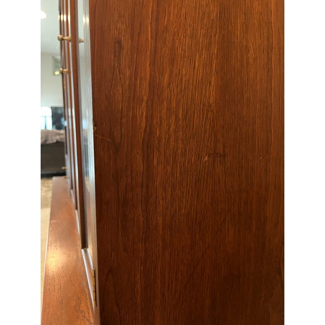 1960s Merton Gershun Designed for American by Martinsville Mid Century Modern China Cabinet/Hutch For Sale - Image 12 of 12