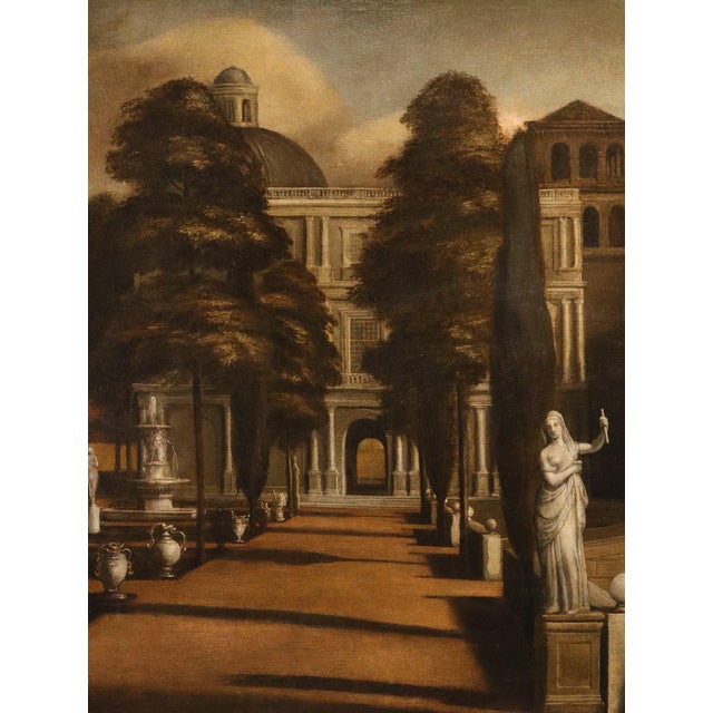 Bottega Di Isaac De Moucheron, Moucheron Garden Villa, 1720, Oil on Canvas For Sale - Image 6 of 14