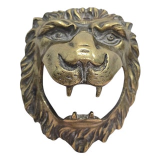 Bronze Lion Head Sculpture, 1890 For Sale