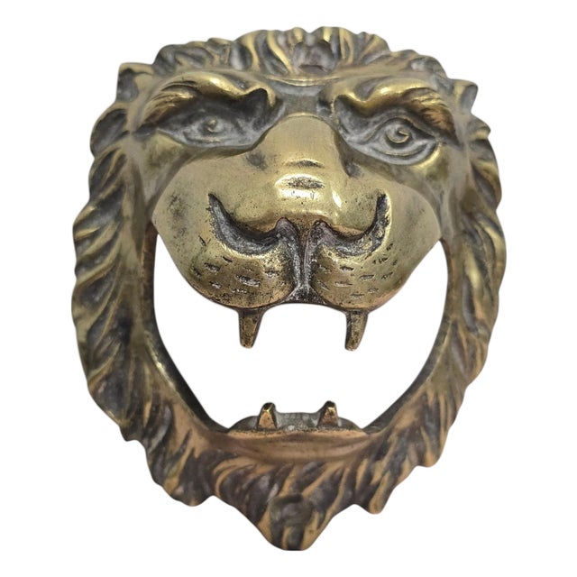Bronze Lion Head Sculpture, 1890 For Sale