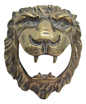 Bronze Lion Head Sculpture, 1890