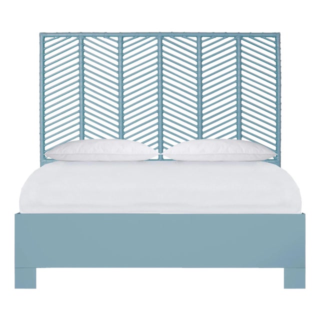 Liam Standard Bed Double - Pool Blue For Sale