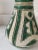 1960s Italian Classic Green & White Vase For Sale - Image 4 of 8