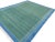 Textile Handmade Green and Blue Geometric Cotton Rug-12'x15' For Sale - Image 7 of 11