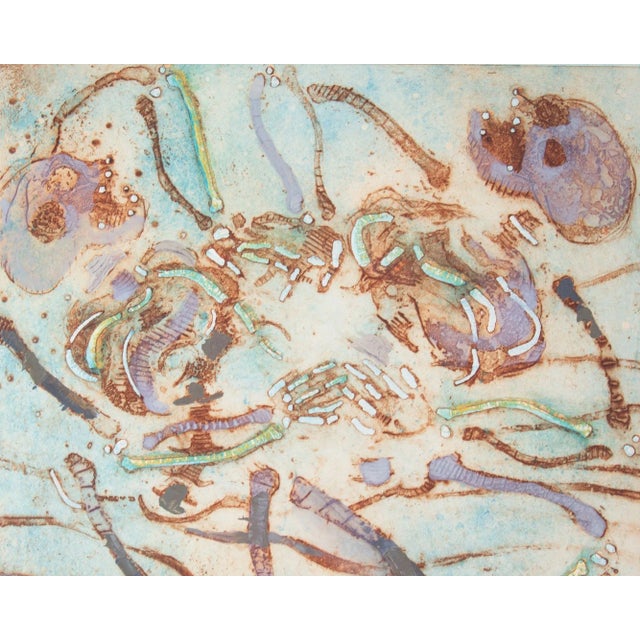 “Dancing Skeletons” Etching With Hand-Coloring by Walter Sorge For Sale In Indianapolis - Image 6 of 7