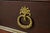 Brown Jacob-Desmalter Style Antique French Empire Mahogany Bibliotheque Bookcase Cabinet With Mounted Gilt Bronze Ormolu, Circa 1880s For Sale - Image 8 of 14