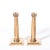 Art Deco Solid Bronze Plinth Base Corinthian Style Candleholders Signed Gorham For Sale - Image 10 of 15
