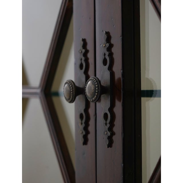Wood Theodore Alexander Mahogany 2 Door Corner Cabinet For Sale - Image 7 of 15