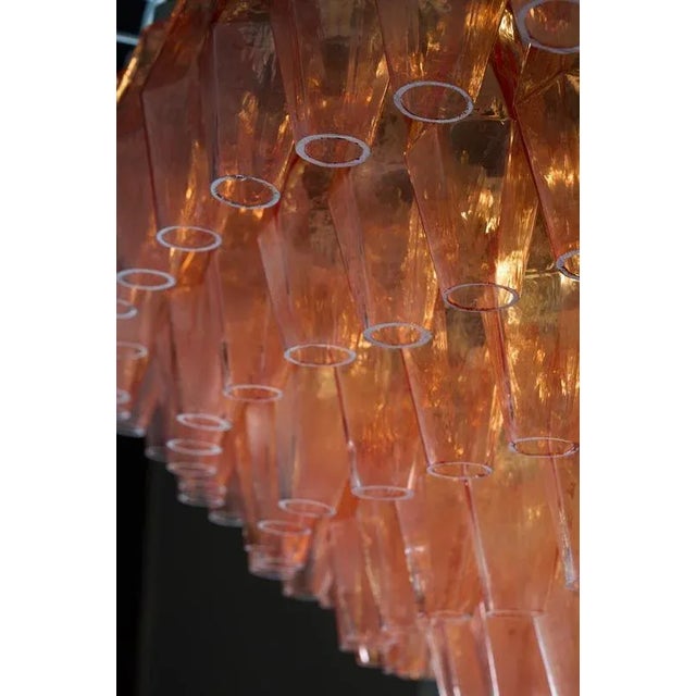 Large Murano Glass Chandelier, 1980s For Sale - Image 9 of 12